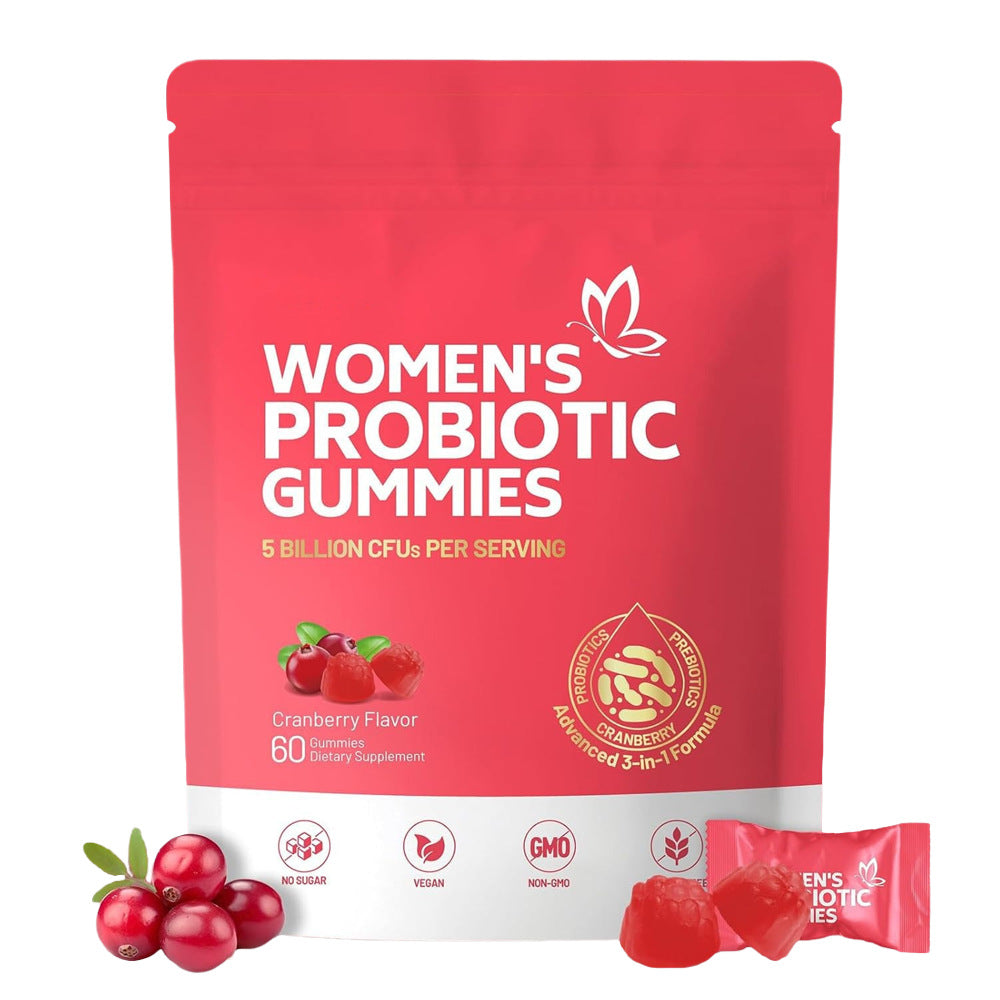 Women's Probiotic Gummies – Cranberry, 60 Count