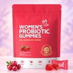 Women's Probiotic Gummies – Cranberry, 60 Count — pastel studio photo