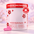 Inositol Multivitamin Capsules — pastel studio photo