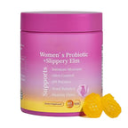 Women's Probiotic + Slippery Elm Gummies – Pineapple, 60 Count (Purple Jar)