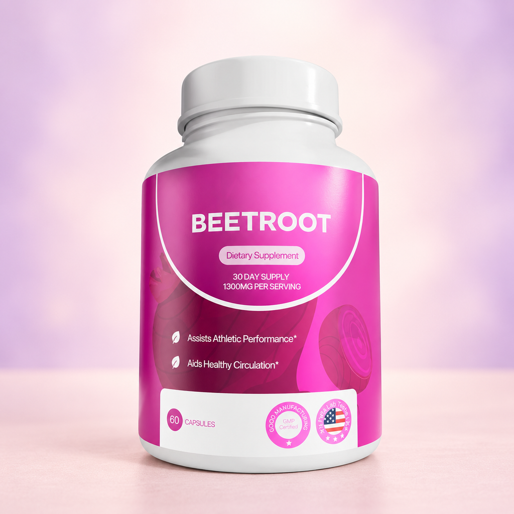 Beetroot Capsules – 60 Count — pastel studio photo