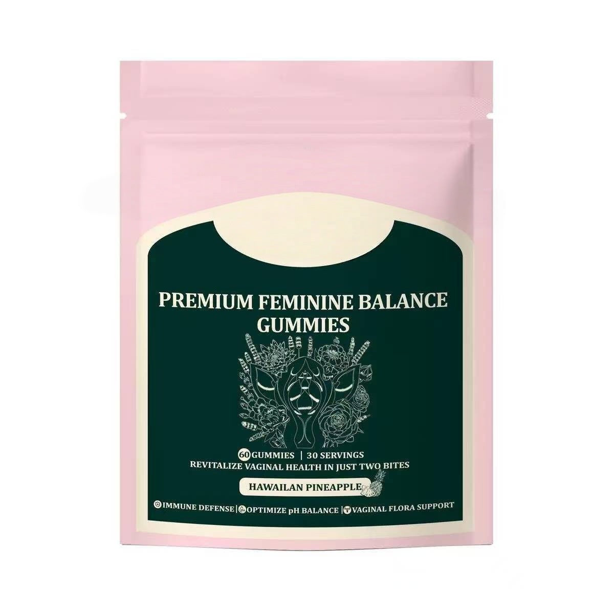 Feminine Balance Gummies – Hawaiian Pineapple, 60 Count